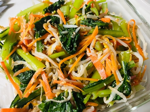 小松菜の3色ナムル